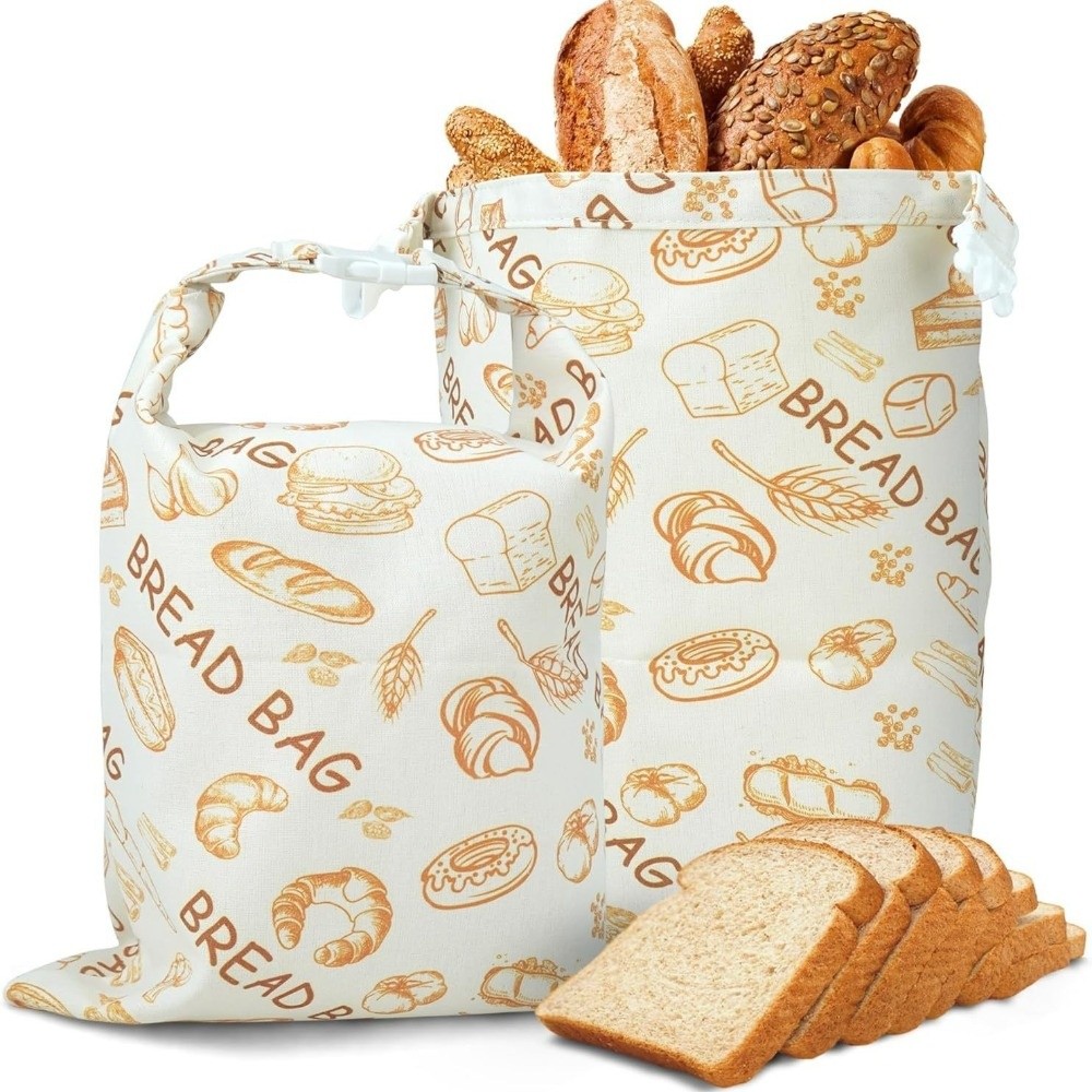 Reusable Bag - New Reusable Beeswax Bread Bags Cotton