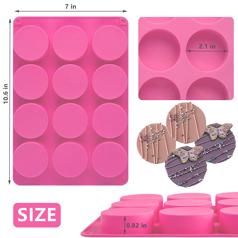 Round Silicone Molds 12-Cavity - đánh giá và giá Eco Soap