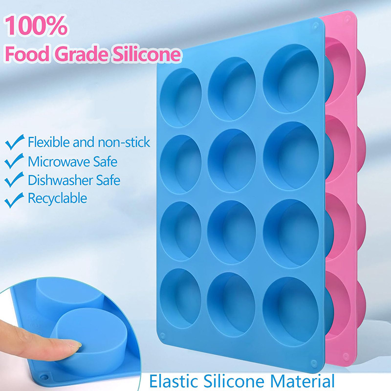 Round Silicone Molds 12-Cavity - đánh giá và giá Eco Soap