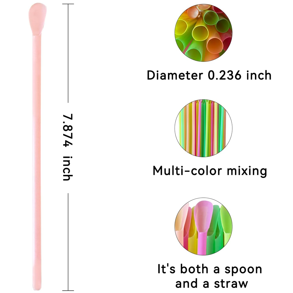 100-2000 chiếc thìa và ống hút - đánh giá và giá Reusable Straw
