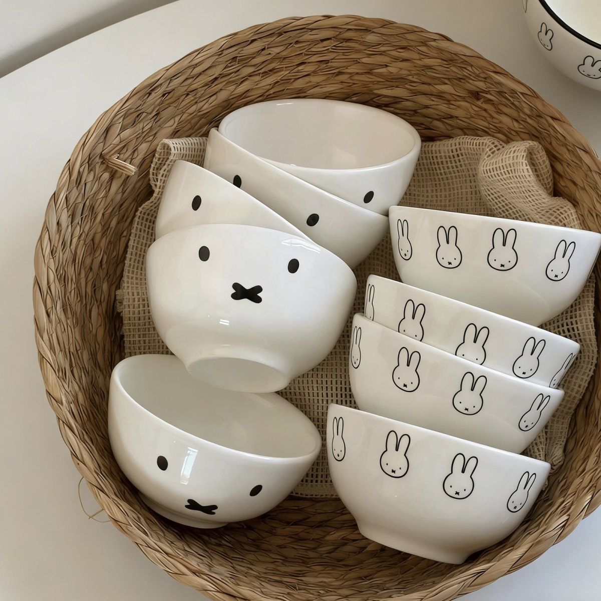 Anime Cute Miffy Simple Cerami - đánh giá và giá Bamboo Cutlery