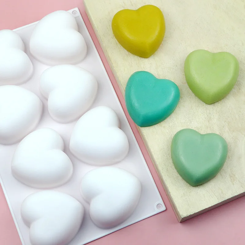 Love Heart Silicone Soap Mold  - đánh giá và giá Eco Soap